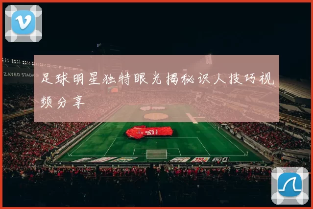 足球明星独特眼光揭秘识人技巧视频分享